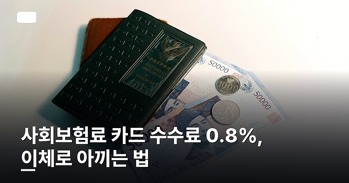 사회보험료 카드 수수료 0.8%, 이체로 아끼는 법