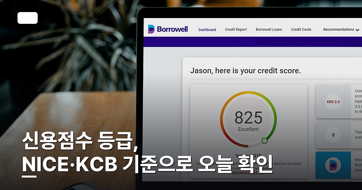신용점수 등급, NICE·KCB 기준으로 오늘 확인하는 법